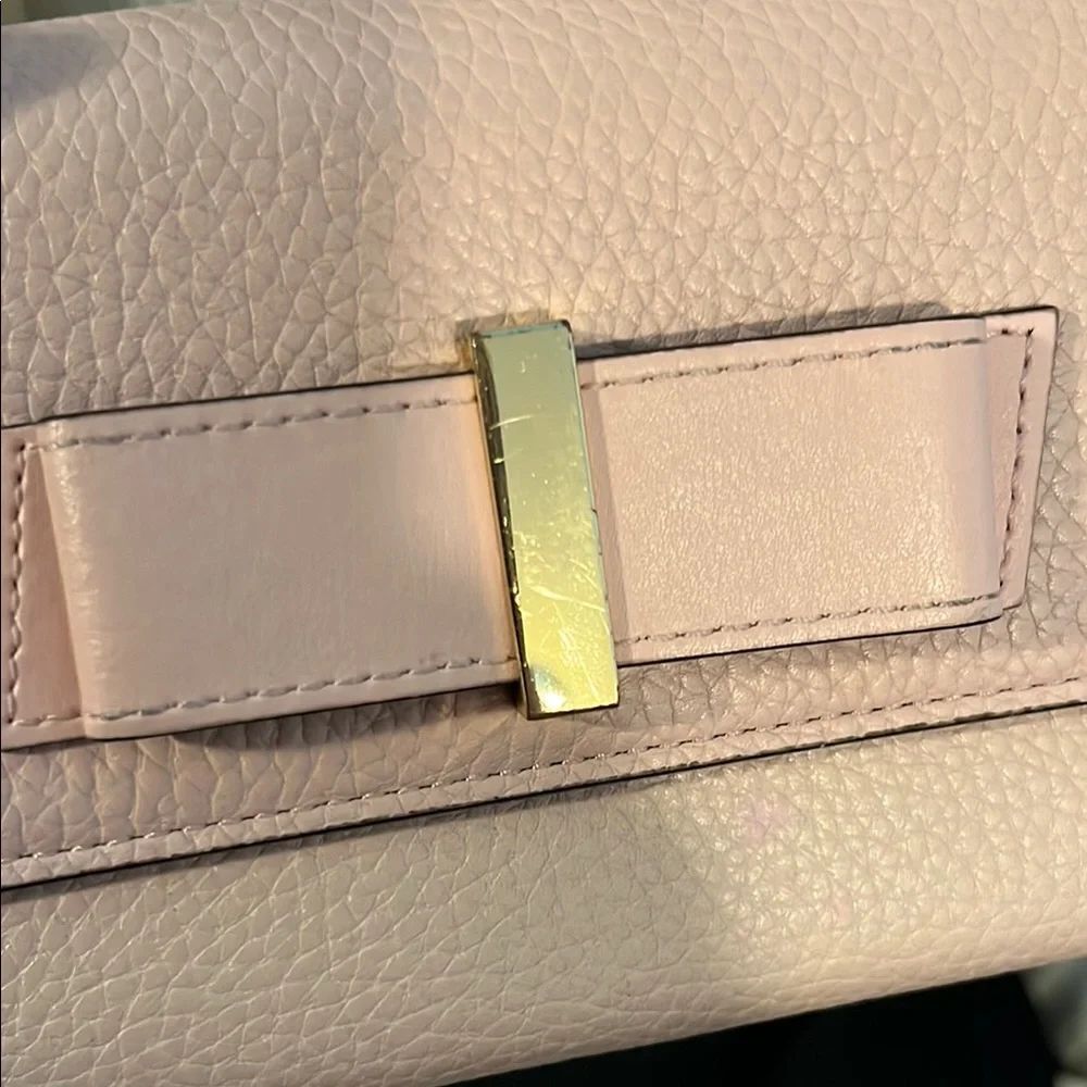 Kate Spade Pink and Gold Bow Clutch - Picture 9 of 16